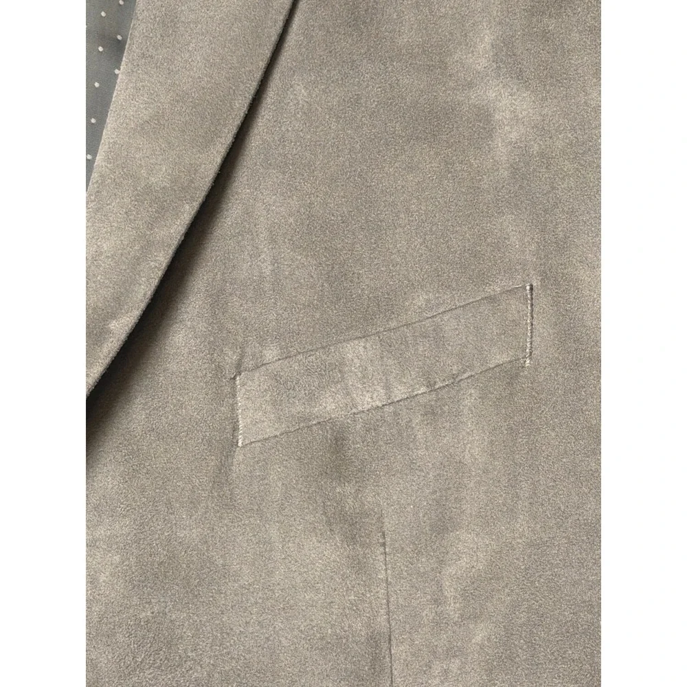 Michael Strahan Mens‎ Brown Faux Suede Two Button Blazer Sport Coat 50R RN90736